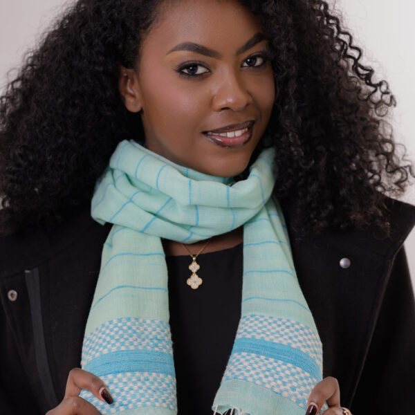 Hiwot Sky Blue Scarf